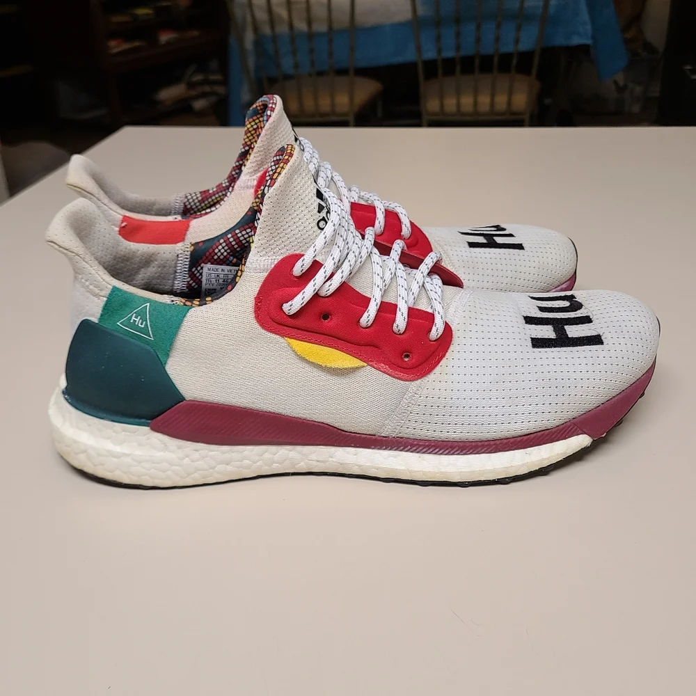 Adidas Pharrell Solar Hu boost running sneakers size 11 1/2 - Picture 7 of 11